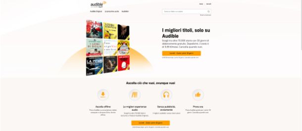 I migliori titoli, solo su Audible