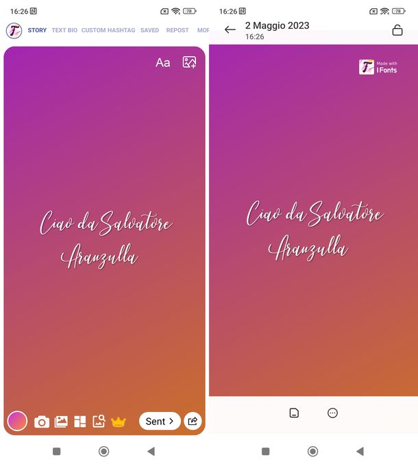 Fonts for Instagram — I Fonts