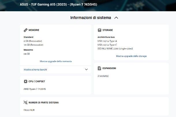 Come sapere quanta RAM supporta il mio PC: servizi online