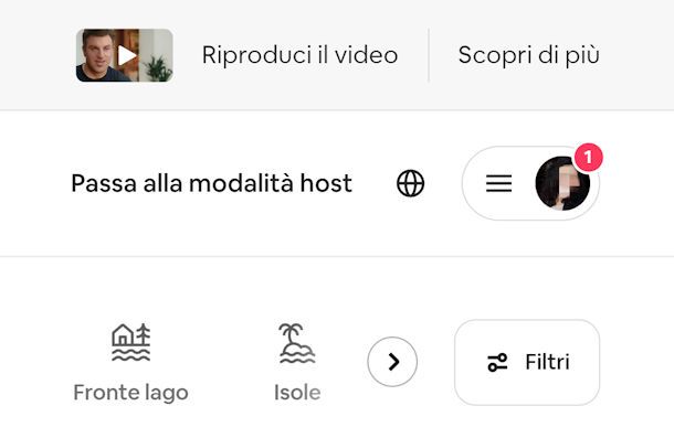 Accedere come host Airbnb