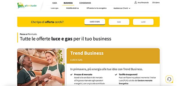 Migliori tariffe luce e gas business