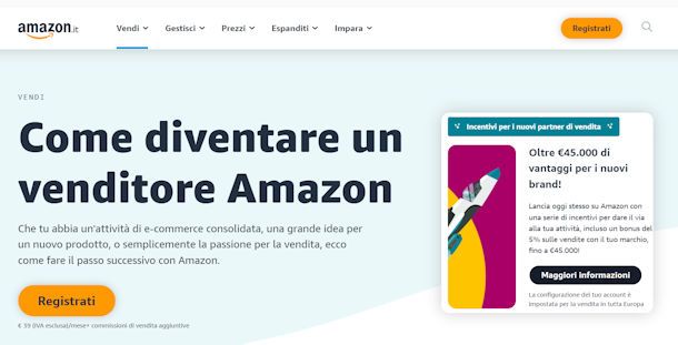 Come vendere su Amazon senza partita IVA