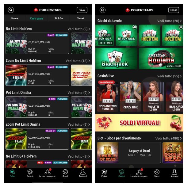 PokerStars app