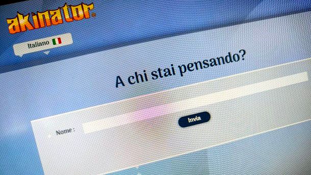 A chi stai pensando Akinator