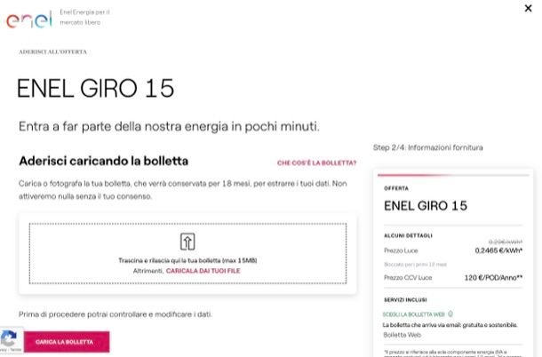 Passare a Enel Energia Online