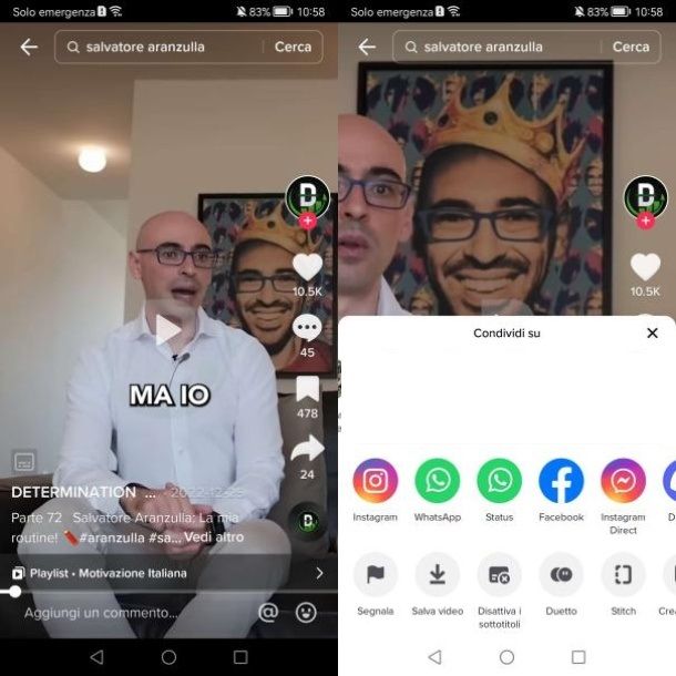 Come pubblicare video TikTok su Instagram