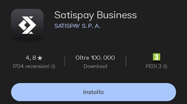 Scaricare app Satispay Business