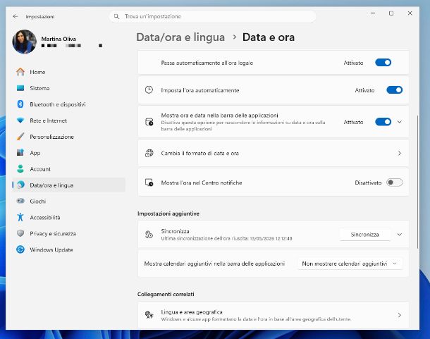 Impostazioni Windows 111