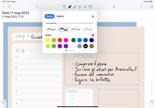 Come usare Notability per iPad