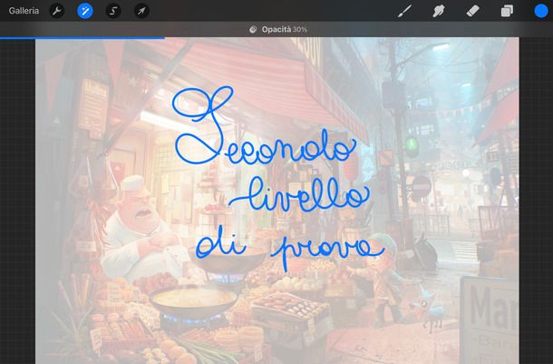 Procreate come opacizzare livello