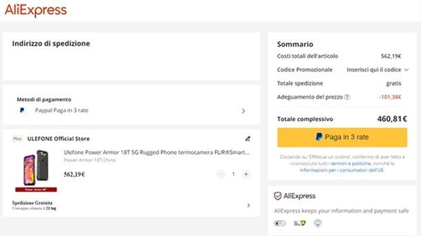 Come acquistare su AliExpress senza carta di credito