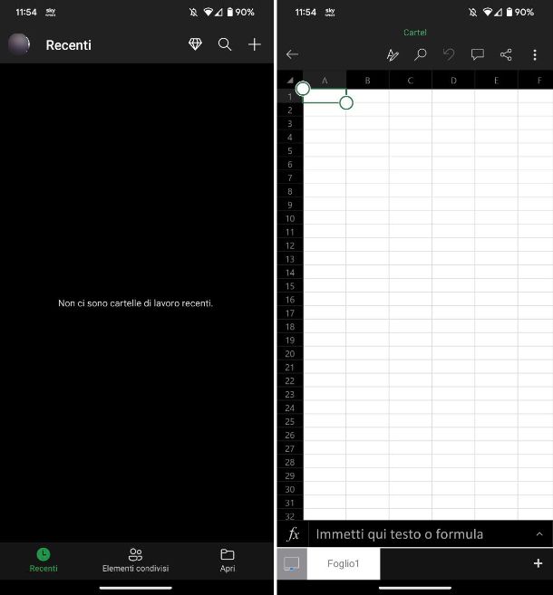 Programma per Excel gratis Android