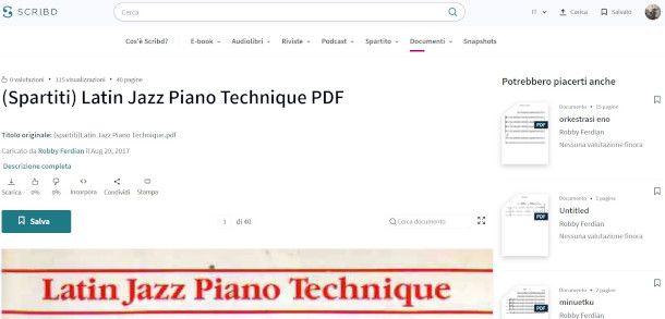 download spartito PDF su Scribd