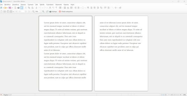 formattazione libro LibreOffice Writer