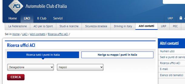 Delegazioni ACI per pagare bollo moto