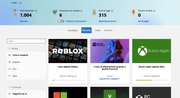 Microsoft Rewards — Roblox