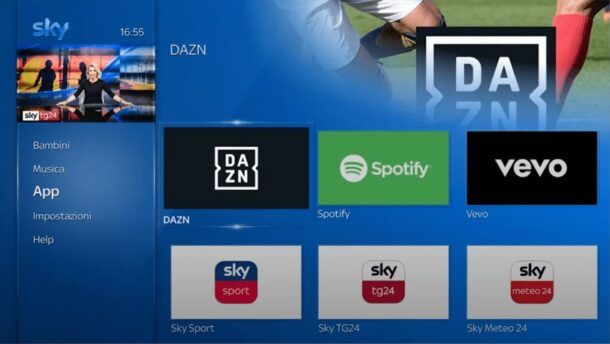 DAZN con Sky Q