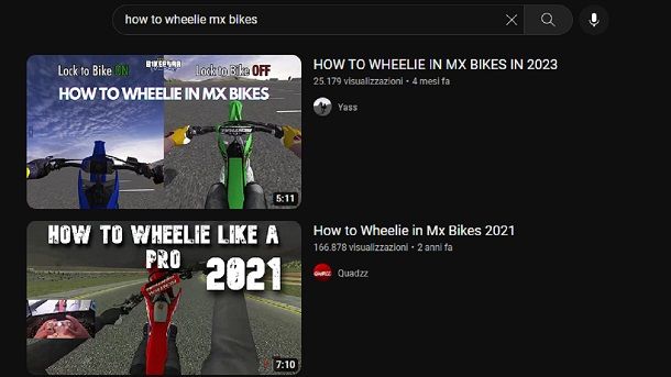 Impennata MX Bikes YouTube