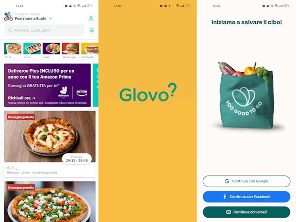 App per comprare cibo online