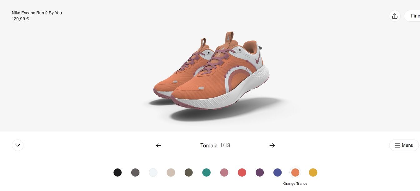 Personalizzare le scarpe sul sito Nike By You