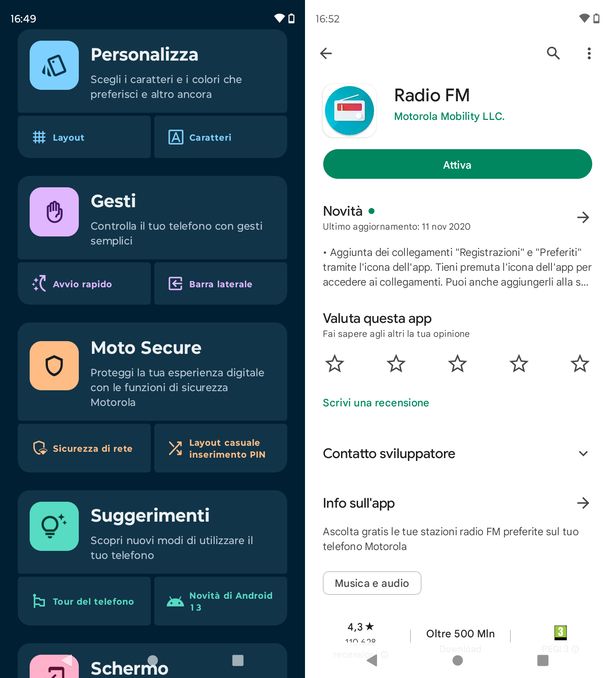 App Moto e Radio FM