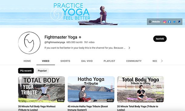 Altri corsi Yoga online gratis