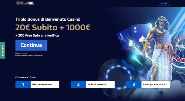 William Hill — Bonus casino