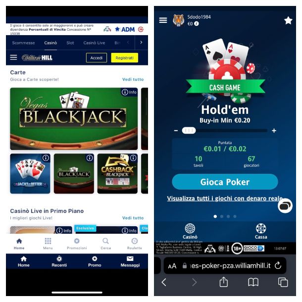 William Hill Poker app