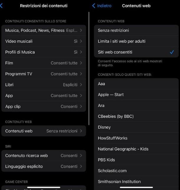 Come bloccare sito su iPhone e iPad