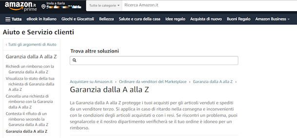 Come funziona la Garanzia dalla A alla Z di Amazon