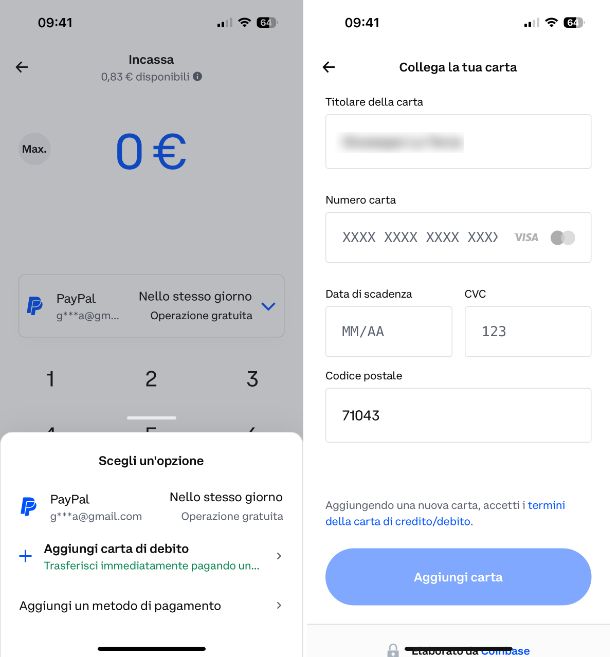 Come prelevare da Coinbase a carta di debito/credito