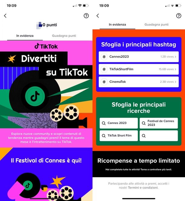 Ricompense TikTok