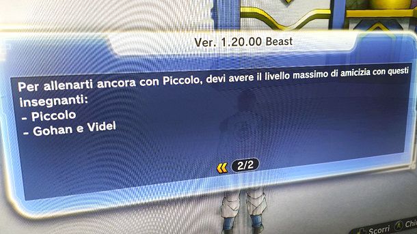 Meccanica amicizia Dragon Ball Xenoverse 2