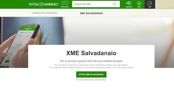 Attivazione XME Salvadanaio