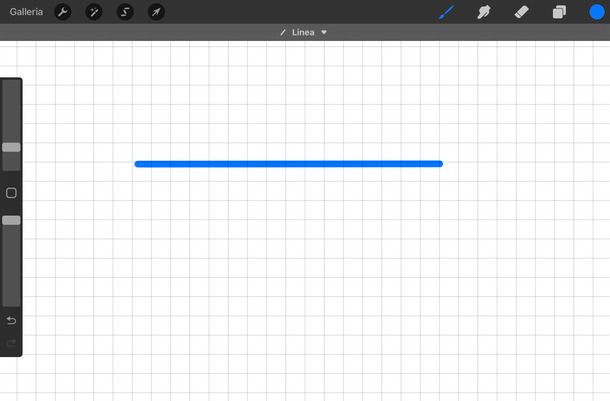 Come usare il righello su Procreate