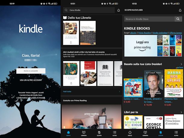 App Amazon Kindle