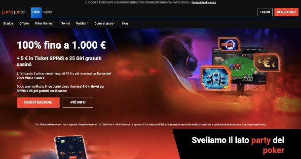 PartyPoker Home Page