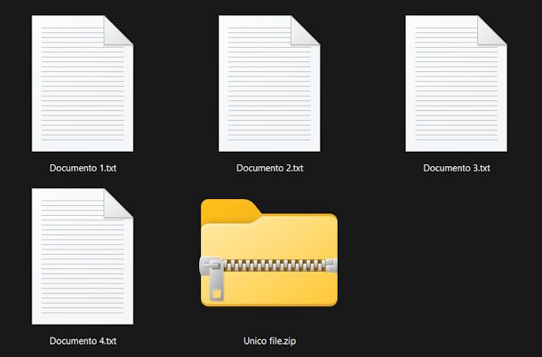 Inviare più documenti zippati