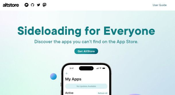 sito dell'app AltStore