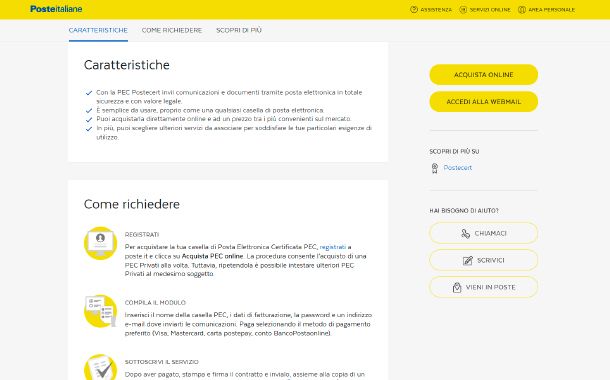 Come accedere alla PEC di Poste Italiane