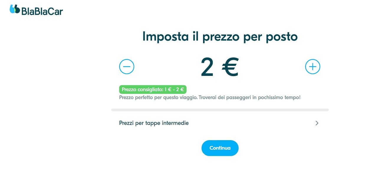 Costi viaggi su BlaBlaCar