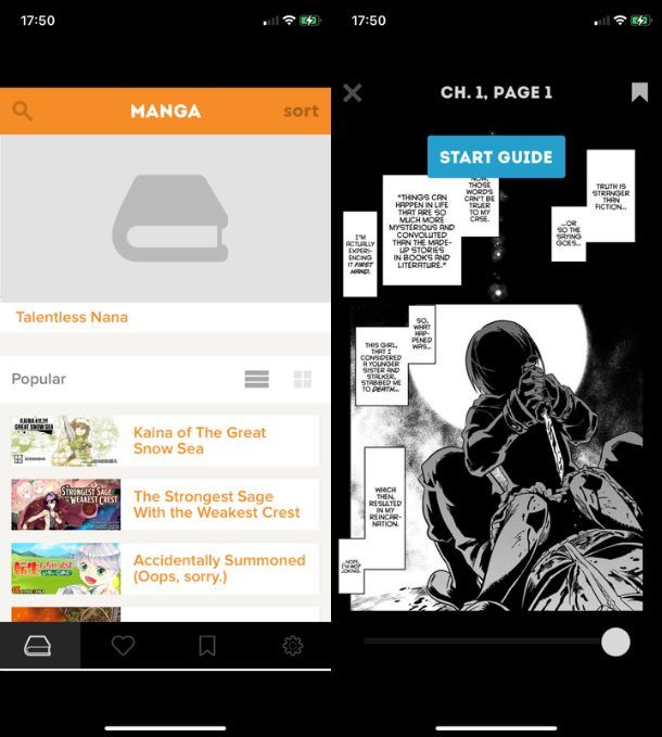 App manga Crunchyroll