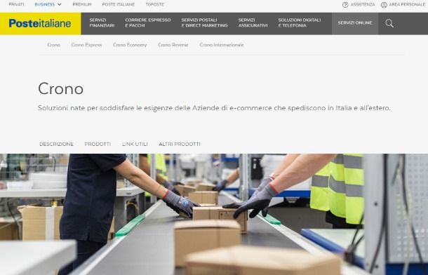 Come rintracciare un pacco Poste Italiane Crono