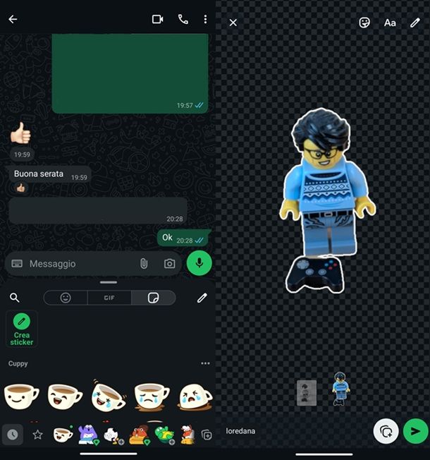 Creare sticker personalizzati per WhatsApp con l'IA