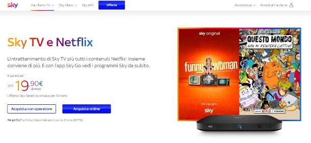 Attivare le offerte Sky con profilo Smart