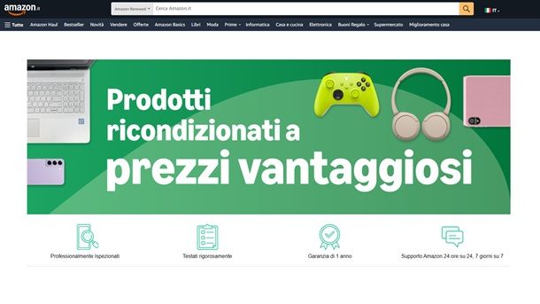 Amazon prodotti usati o ricondizionati