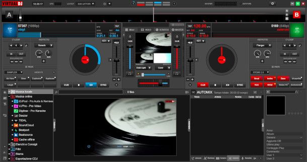 funzioni per il mix video su Virtual DJ