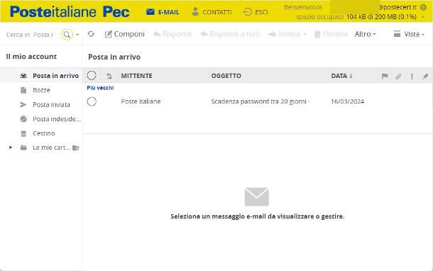 Come accedere alla PEC di Poste Italiane