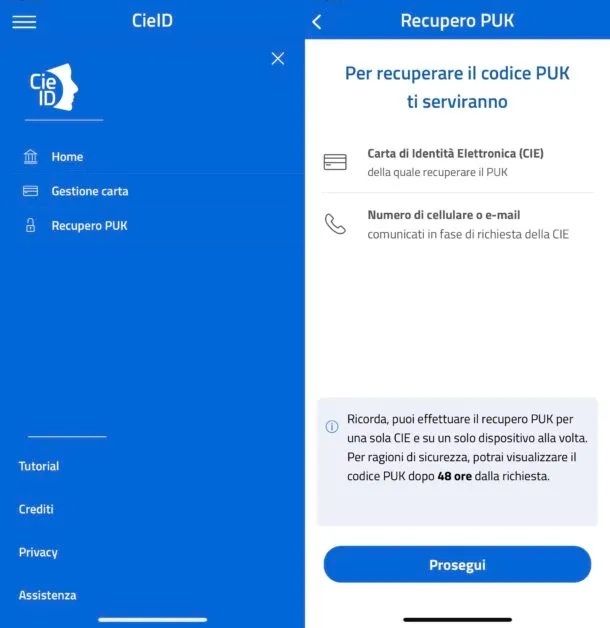 Come recuperare il PUK della carta d'identit&agrave; elettronica