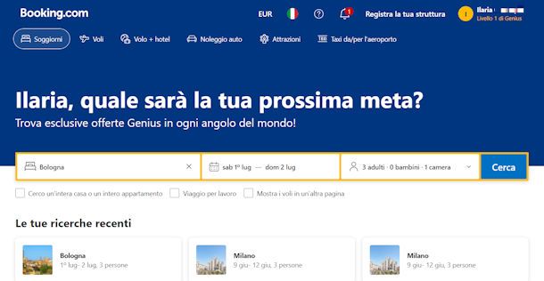 Come cancellare una prenotazione su Booking